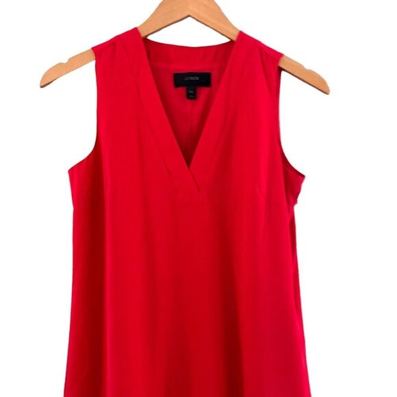 J. Crew Ref Dress Womens Size XXS Sleeveless Flounce Drop Waist Ruffle - Picture 3 of 15